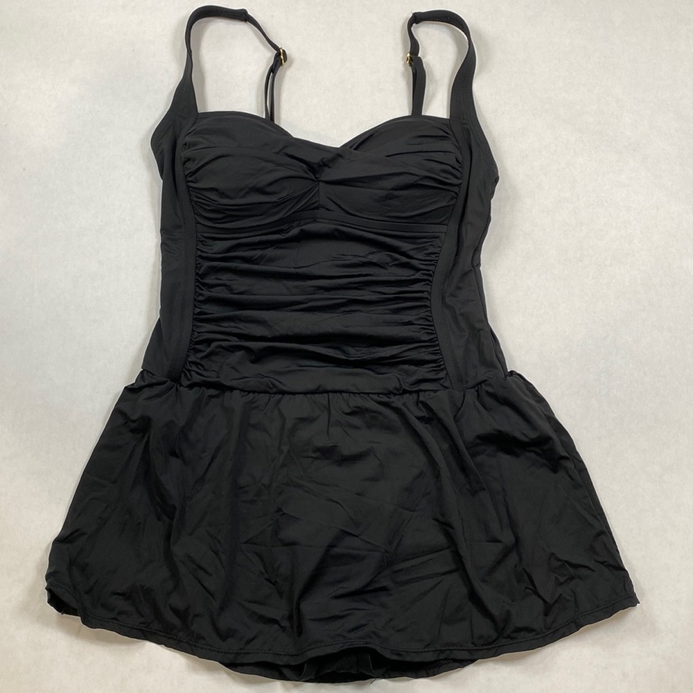 Rose Marie Reid black swimsuit dress ruched